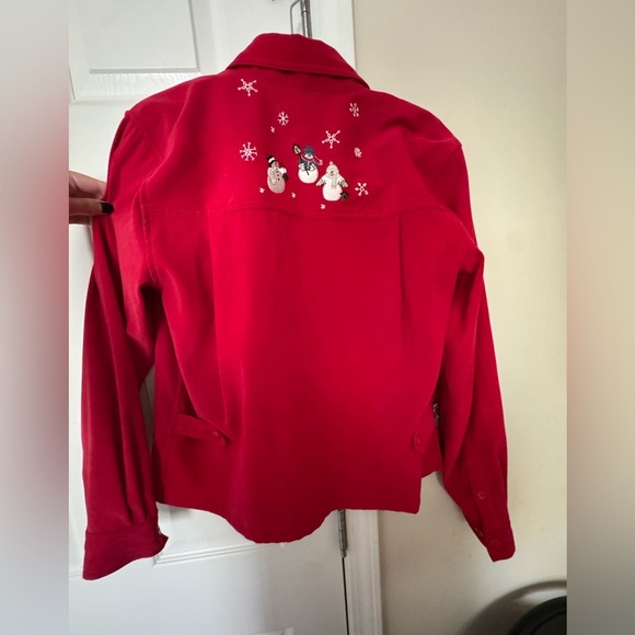 Christopher & Banks Vibrant Red Shirt - Picture 5 of 7